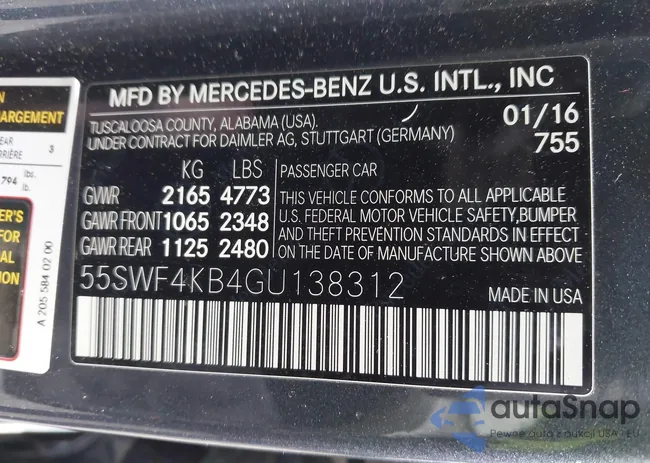 55SWF4KB4GU138312: 44221819