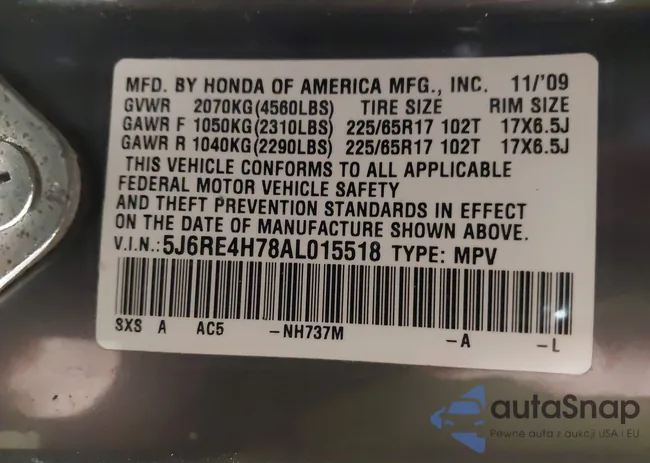 5J6RE4H78AL015518: 44221821