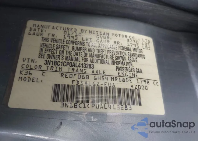 3N1BC1CP0AL413283: 44221834