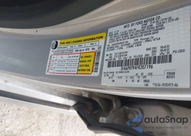 3FA6P0T94FR207196: 44221906