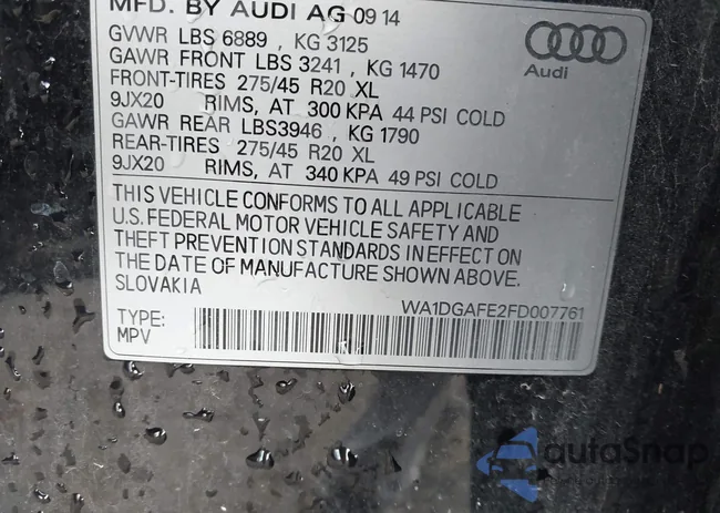 WA1DGAFE2FD007761: 44221155