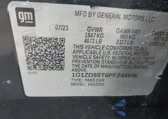 1G1ZD5ST6PF244946: 44221179