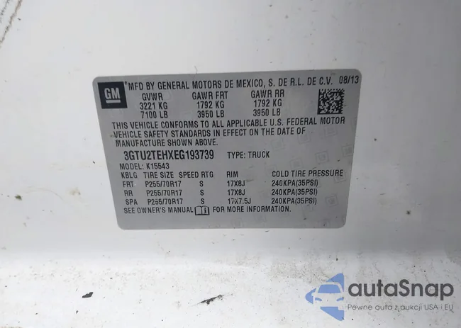 3GTU2TEHXEG193739: 44221183