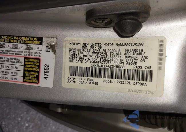 1NXBU4EE4AZ248928: 44221253