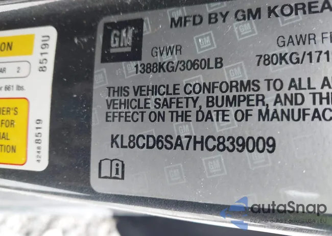 KL8CD6SA7HC839009: 44221285