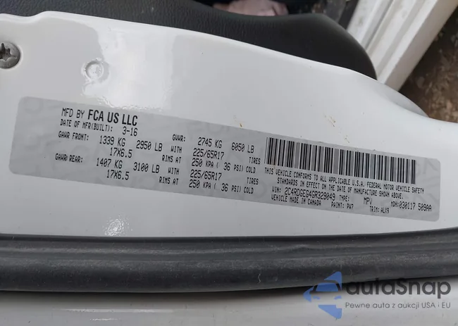 2C4RDGEG4GR329049: 44221312