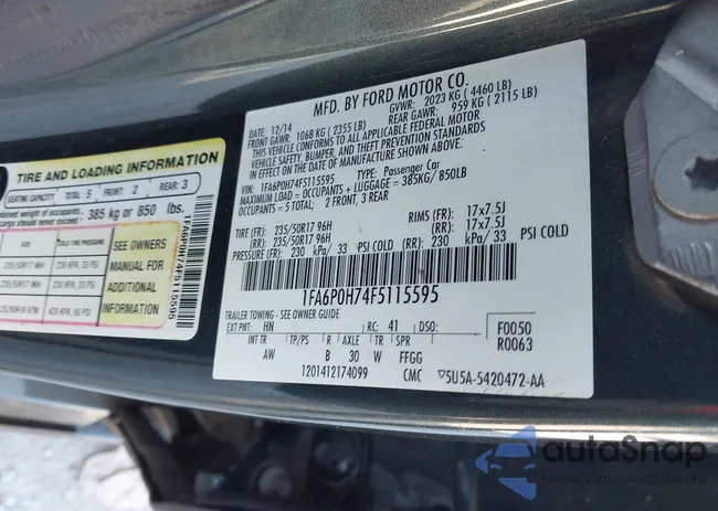 1FA6P0H74F5115595: 44222475