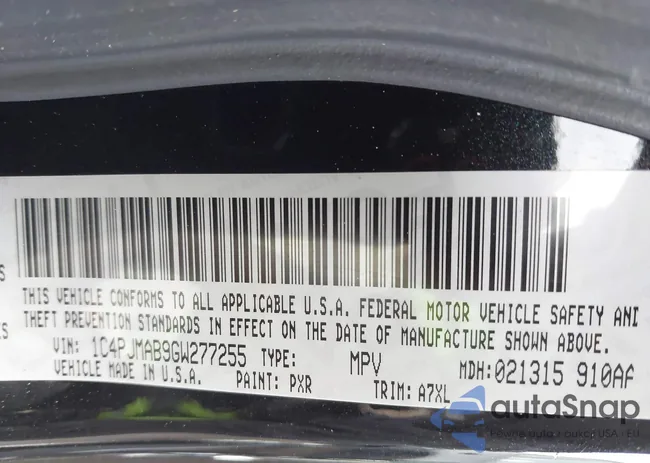 1C4PJMAB9GW277255: 44222562