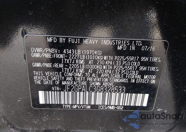 JF2GPALC3G8328533: 44222657