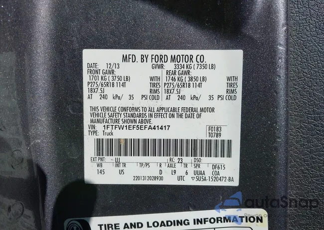 1FTFW1EF5EFA41417: 44222774