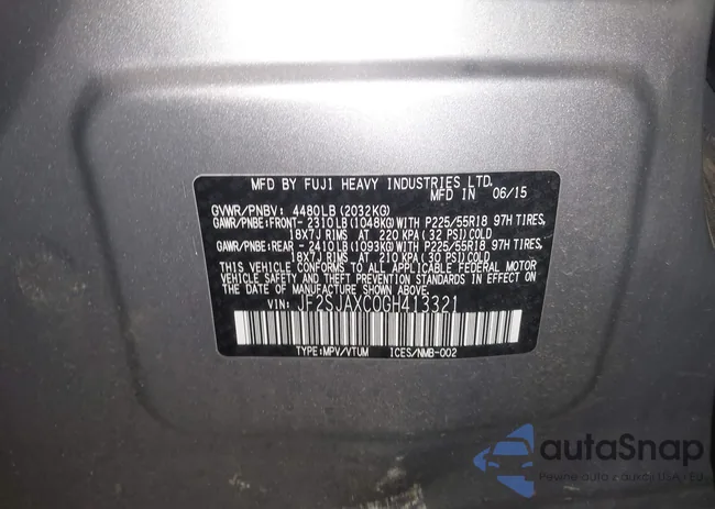 JF2SJAXC0GH413321: 44222834