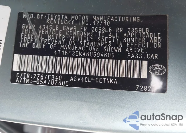 4T1BF3EK4BU694606: 44222870