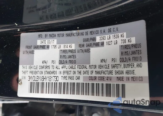 3MYTLDYV8HY181730: 44222938