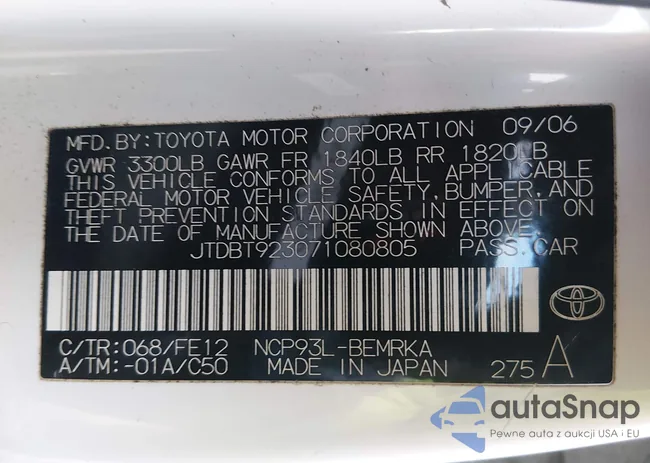 JTDBT923071080805: 44222002