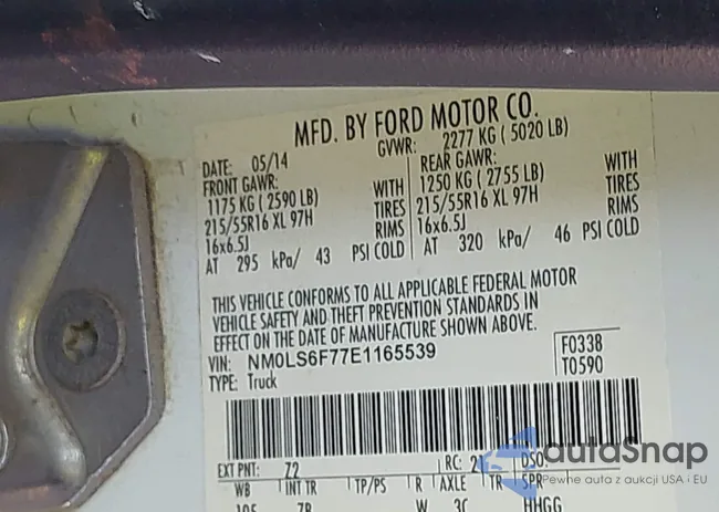 NM0LS6F77E1165539: 44222277