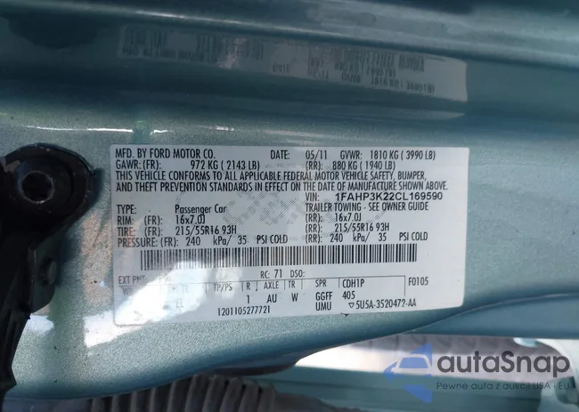 1FAHP3K22CL169590: 44222282