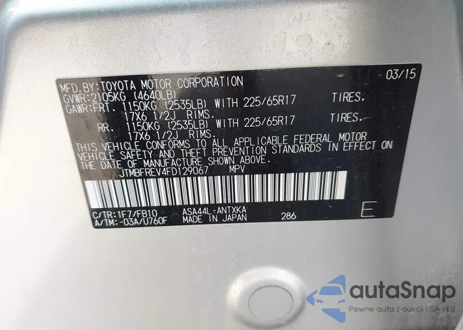 JTMBFREV4FD129067: 44222314