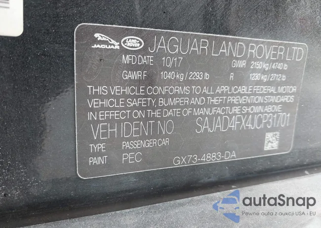 SAJAD4FX4JCP31701: 44223490