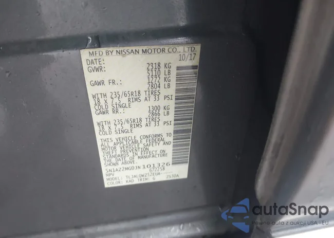 5N1AZ2MG0JN101326: 44223498