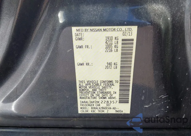 1N4AL3AP2DC228357: 44223547