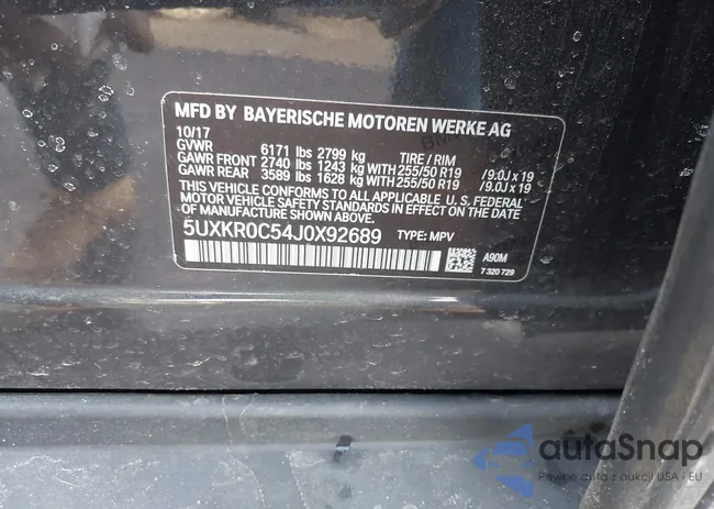 5UXKR0C54J0X92689: 44223634