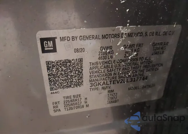 3GKALTEV2LL317744: 44223709