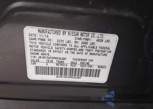 JN1BV7AP0FM334287: 44223109