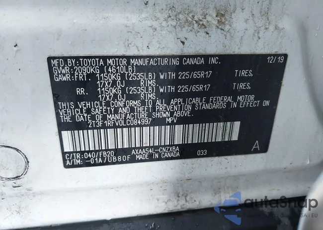 2T3F1RFV0LC084997: 44223261