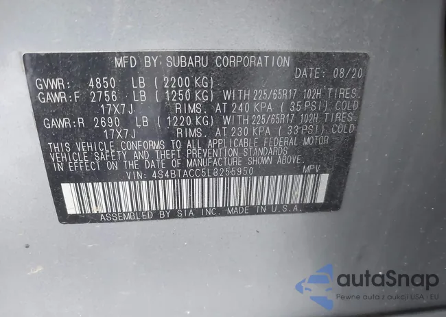 4S4BTACC5L3255950: 44224391