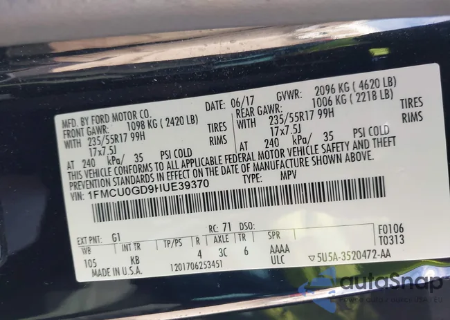 1FMCU0GD9HUE39370: 44224475