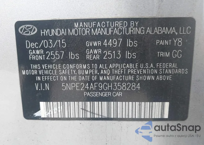 5NPE24AF9GH358284: 44224491