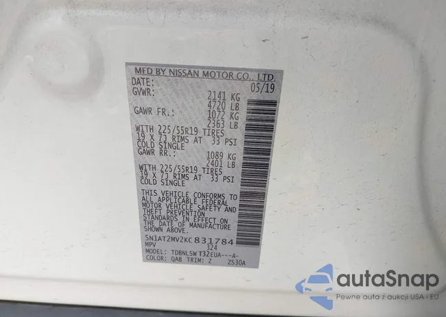 5N1AT2MV2KC831784: 44224541