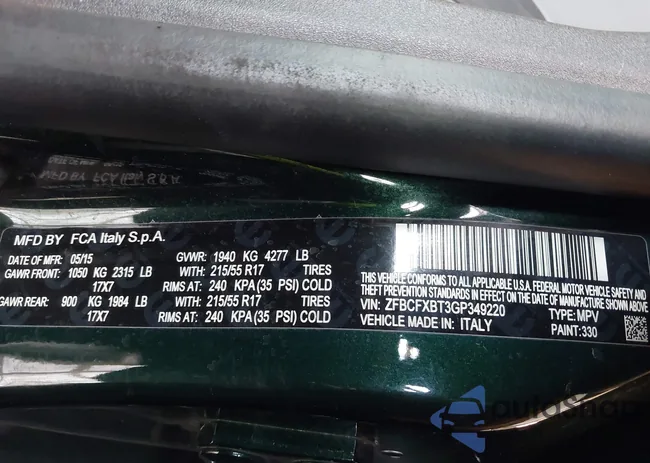 ZFBCFXBT3GP349220: 44224596