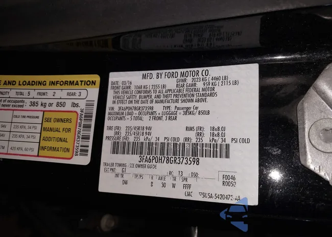 3FA6P0H78GR373598: 44224625