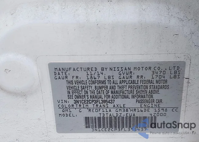 3N1CE2CP3FL395437: 44224670