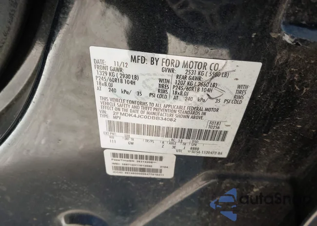 2FMDK4JC0DBB34082: 44224790