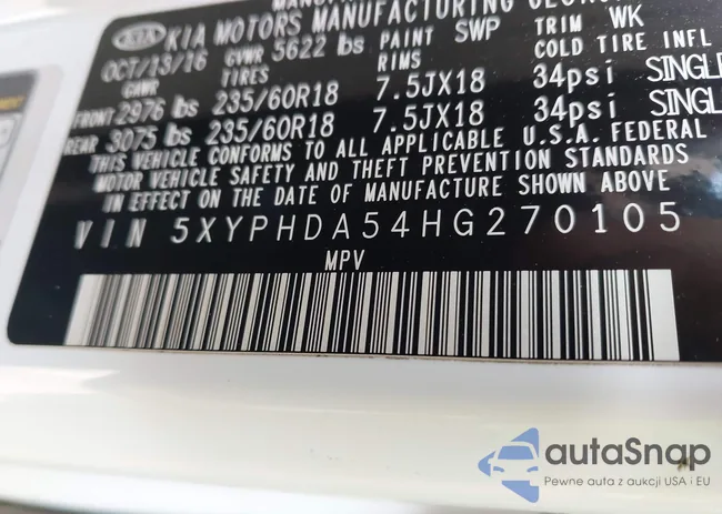 5XYPHDA54HG270105: 44224898