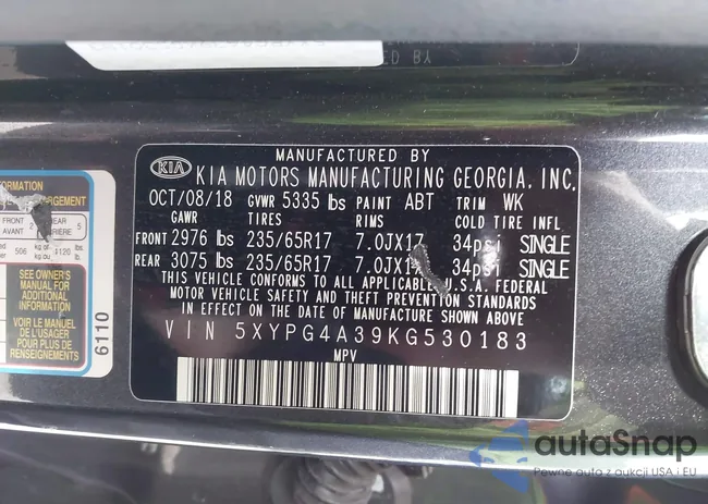 5XYPG4A39KG530183: 44224945