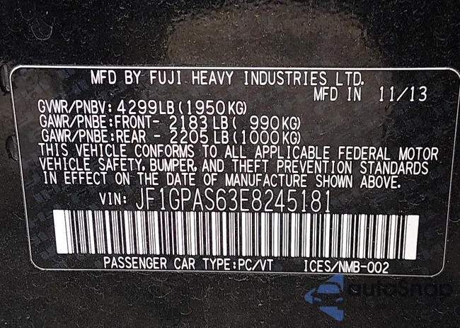 JF1GPAS63E8245181: 44223975