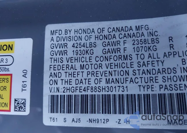 2HGFE4F88SH301731: 44223976