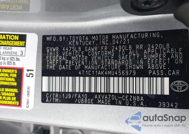 4T1C11AK4MU456979: 44224155