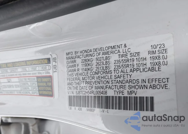 5J8TC2H54RL005408: 44224257