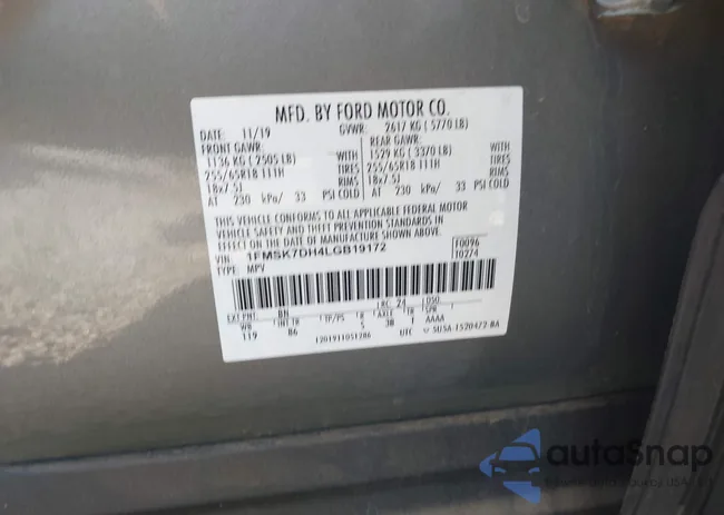 1FMSK7DH4LGB19172: 44224317