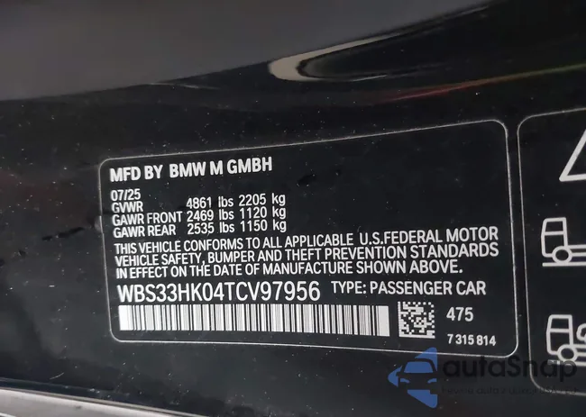 WBS33HK04TCV97956: 44224334