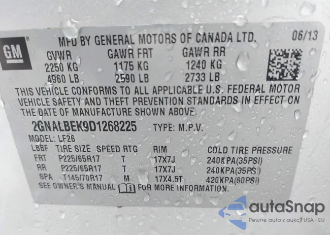 2GNALBEK9D1268225: 44224355