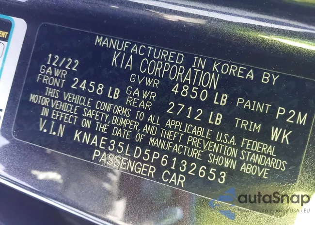 KNAE35LD5P6132653: 44225362