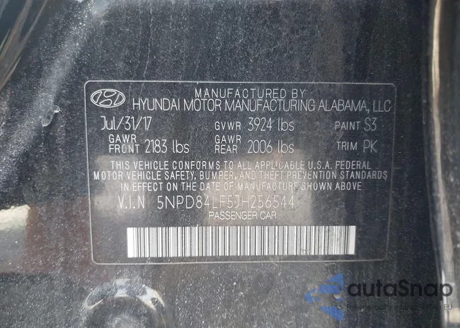 5NPD84LF5JH256544: 44225382