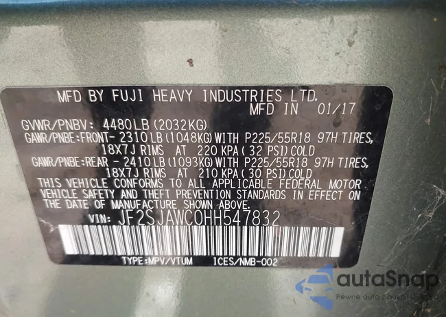 JF2SJAWC0HH547832: 44225521