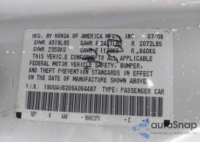 19UUA66206A064487: 44225558