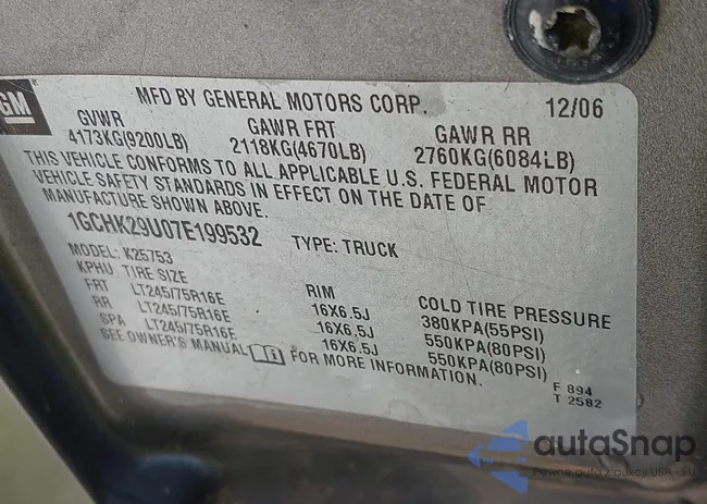 1GCHK29U07E199532: 44225779